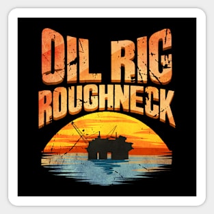 Oil Rig Worker Roughneck Sticker